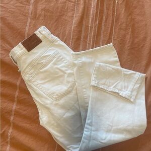 JCrew Cream Boyfriend Jeans